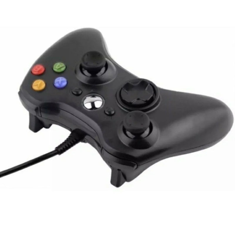 Controle Joystick para Xbox 360, Vídeo PC e Gamer, Cabo Fio, Xbox 360